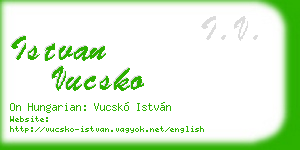 istvan vucsko business card