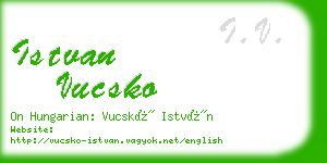 istvan vucsko business card